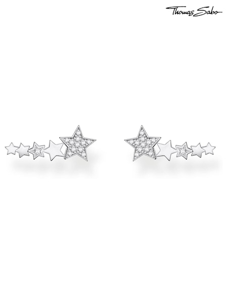 Thomas Sabo White Star Ear Climbers - 925 Silver (N64743) | €58