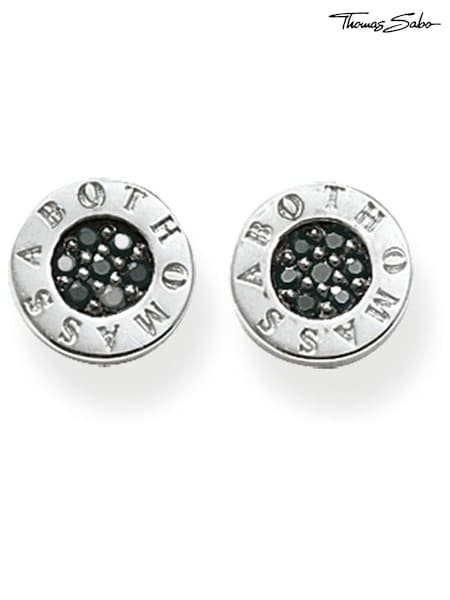 Thomas Sabo Black Pavé Studs - 925 Sterling, Zirconia (N64752) | €83