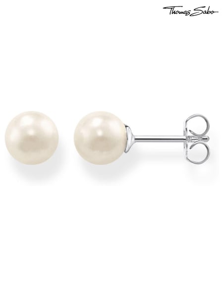 Thomas Sabo White Silver Pearl Studs (N64753) | €69