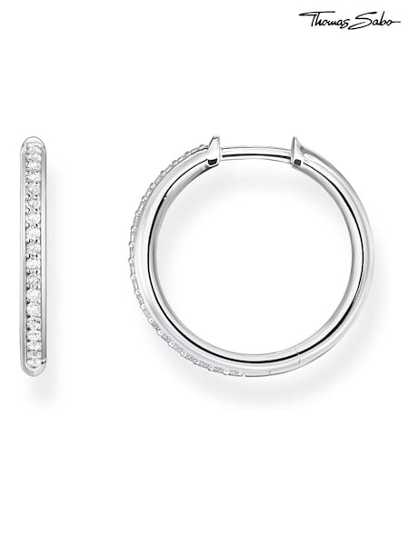 Thomas Sabo White Sparkling Heritage Hoops (N64757) | €114
