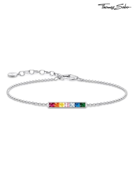Thomas Sabo Silver Rainbow Bar Bracelet (N64767) | €114