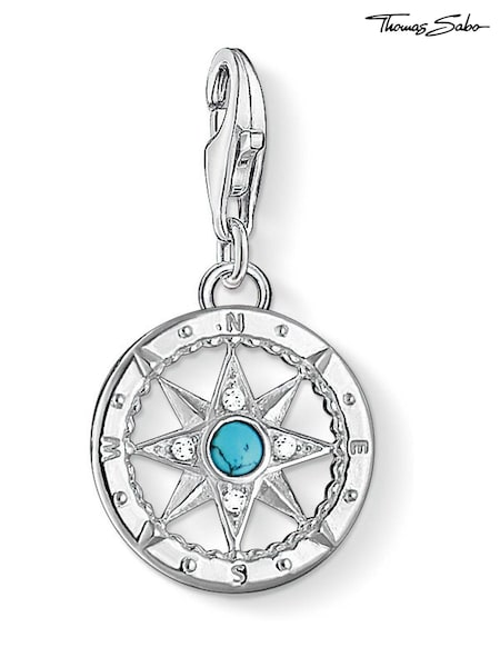Thomas Sabo Blue Compass Charm Pendant (N64785) | €44