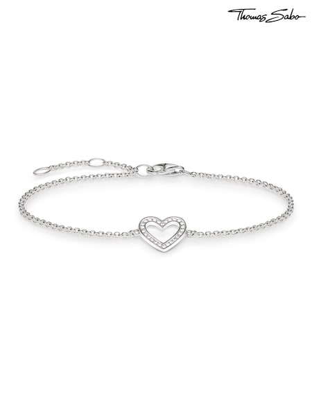 Thomas Sabo White Heart Cut-Out Bracelet (N64823) | €89