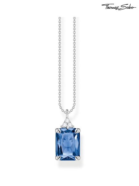 Thomas Sabo Blue Sparkling Blue Stone Necklace: 925 Silver (N64842) | €159