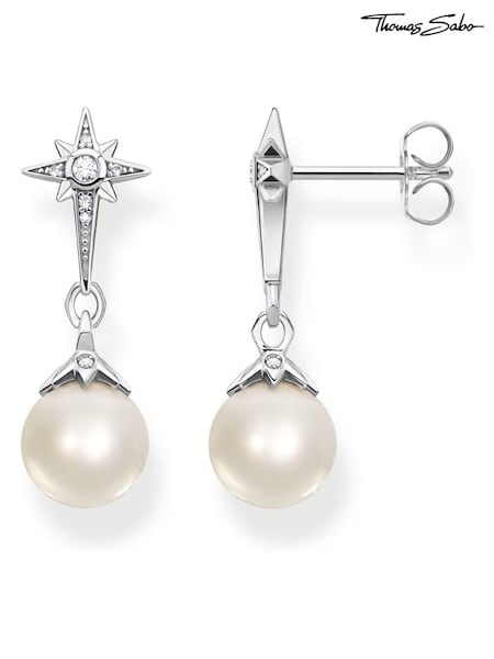 Thomas Sabo White Star Pearl Earrings (N64862) | €173
