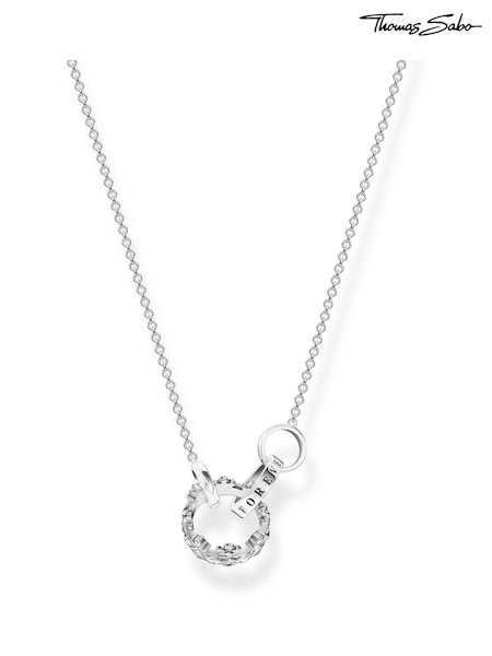 Thomas Sabo White Silver Royal Crown Necklace (N64900) | €159