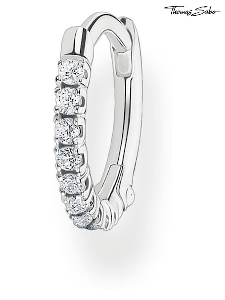 Thomas Sabo White Zirconia Single Hoop Earrings (N64910) | €44