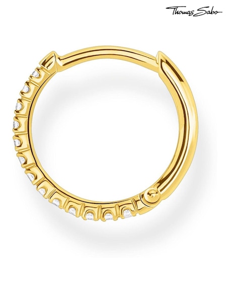 Thomas Sabo Gold Plated Single Hinged Hoop Earring (N64911) | €69