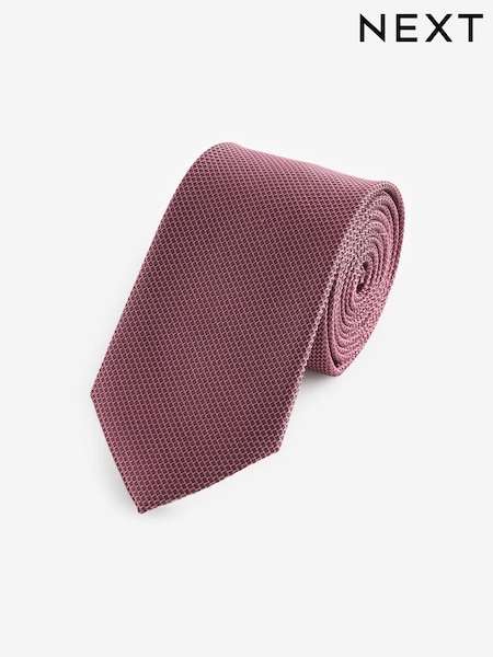 Damson Pink Textured Tie (N65034) | €7.50