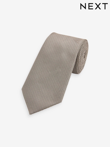 Neutral Brown Textured Tie (N65035) | €6.50
