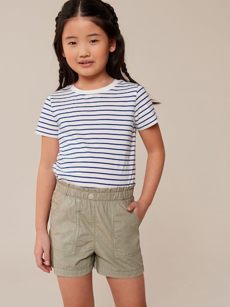 Зеленый хаки - Poplin Cotton Shorts (3-16yrs) (N65090) | €2 - €4