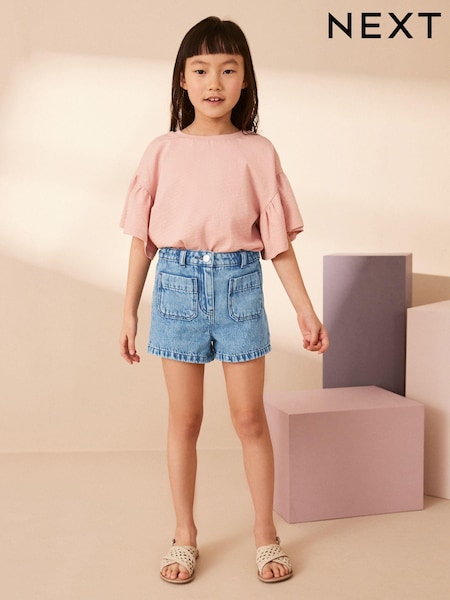 Mid Blue Pocket Denim Shorts (3-16yrs) (N65095) | €3 - €4