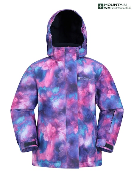 Mountain Warehouse Purple Kids Snowdrop Printed Ski Jacket (N65127) | AED195