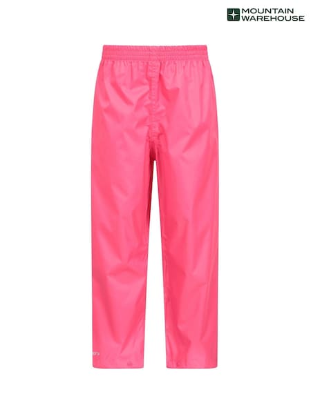 Mountain Warehouse Pink Kids Pakka II Waterproof Overtrousers (N65142) | €29
