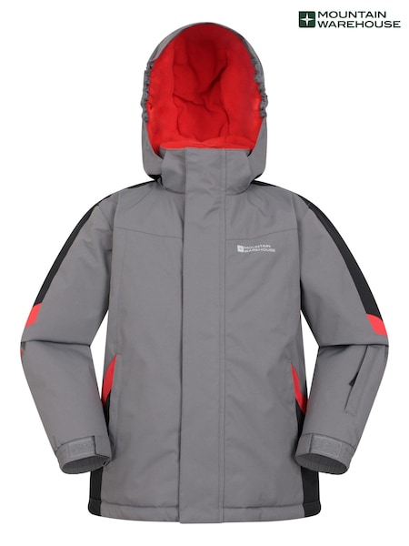 Mountain Warehouse Grey Kids Raptor Fleece Lined Snow Jacket (N65186) | €64