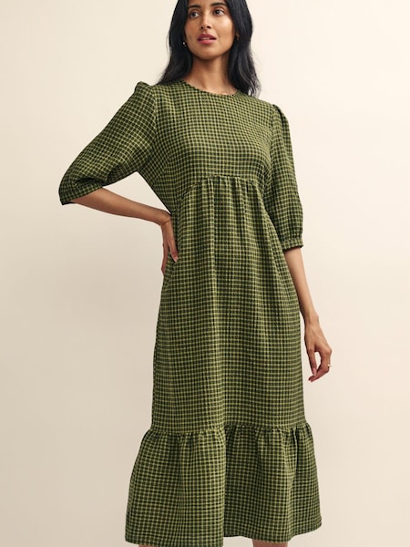 Nobodys Child Green Rachel Midi Dress Crew Neck (N65263) | €34