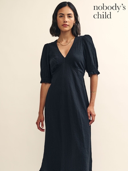 Nobodys Child Delilah Midi Black Dress (N65264) | €41.50