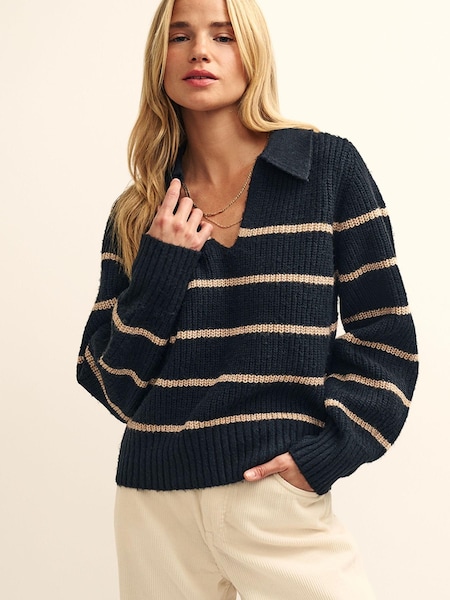 Nobodys Child   Open Collar Chunky Jumper (N65284) | €41.50