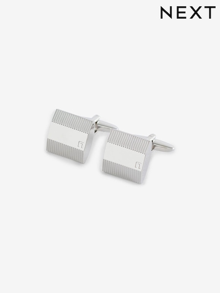 Silver Square Texture Cufflinks (N65353) | €7
