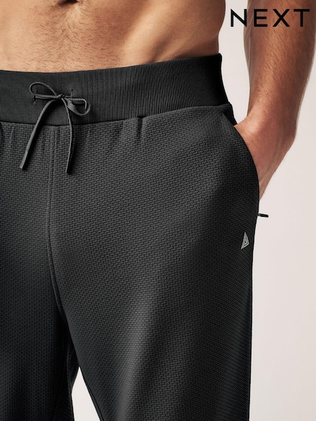 Black Active Textured Joggers (N65361) | 88 QAR