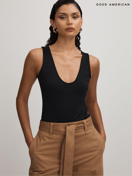 Good American Black Good American Scuba Scoop Neck Vest (N65401) | € 106