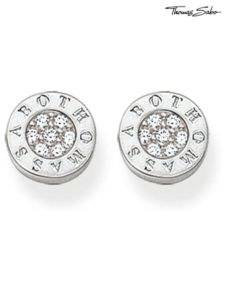 Thomas Sabo White Pavé 925 Sterling, Zirconia Earrings (N65757) | €83