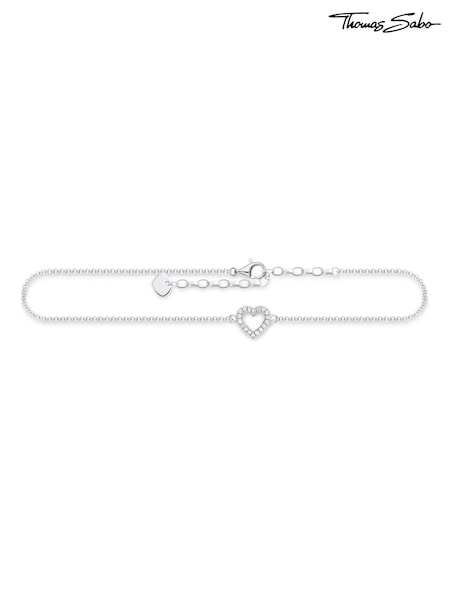 Thomas Sabo White Heart 925 zirconia Anklet (N65758) | €69