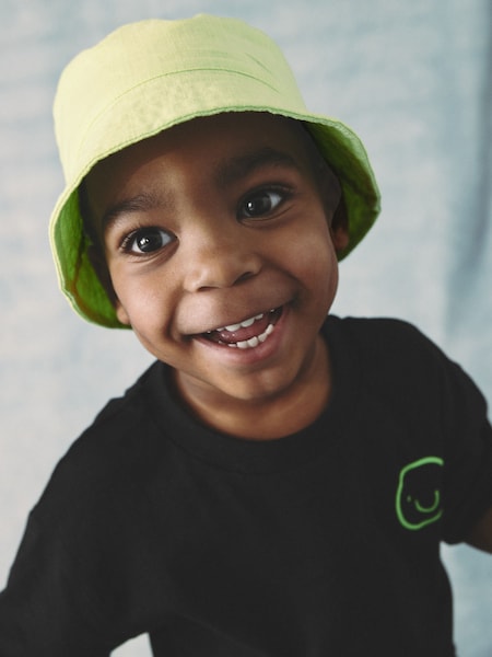 V barvi limete - Linen Blend Bucket Hat (3mths-16yrs) (N66059) | € 6 - € 9