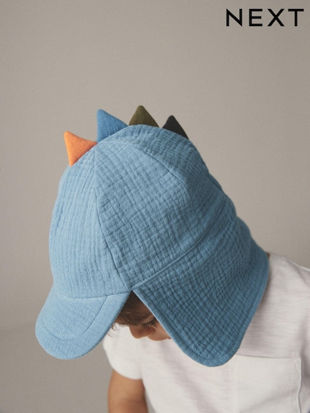 Blue Spike Dinosaur Legionnaire Hat (3mths-10yrs) (N66080) | €4.50 - €5