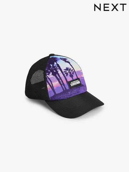 S potiskom palm - Mesh Back Baseball Cap (3-16yrs) (N66109) | € 7 - € 10