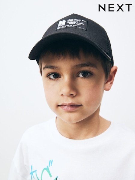 črna - Mesh Back Baseball Cap (3-16yrs) (N66112) | € 6 - € 9