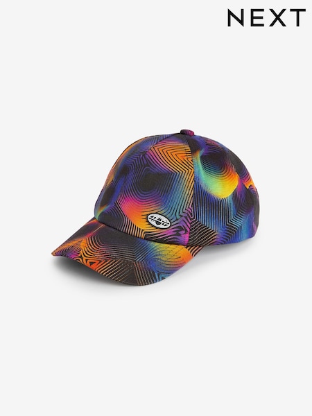 Orange Glitch Print Baseball Cap (3-16yrs) (N66114) | AED20 - AED28