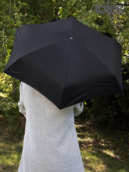 Totes Black Xtra Strong Mini Plain Umbrella (N66222) | €37