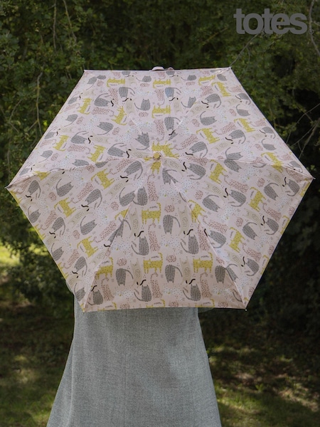 Totes Compact Round Dotty Cats Umbrella (N66229) | €29