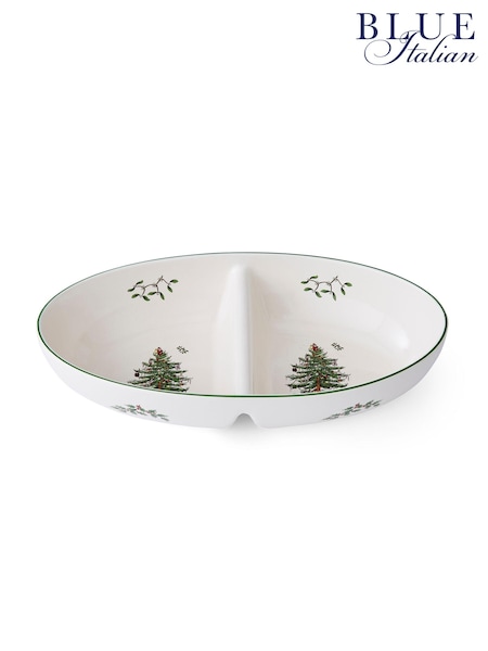 Spode Cream Christmas Tree Large Divided Server (N66258) | €63