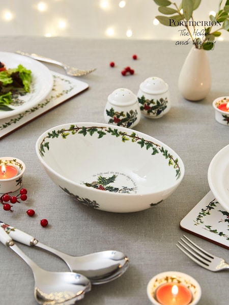 Portmeirion Clear The Holly and the Ivy Oval Nesting Bowl (N66260) | €40