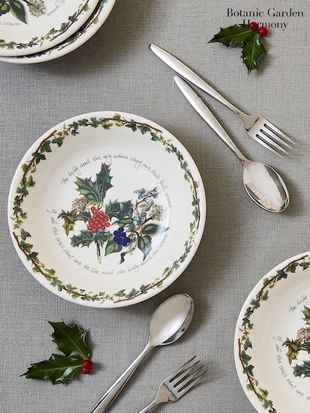 Portmeirion The Holly and the Ivy Set of 6 20cm Pasta Bowls (N66273) | €155