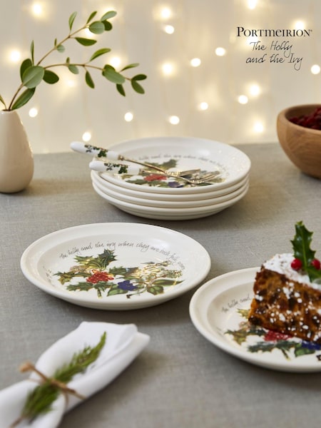 Portmeirion The Holly and the Ivy Set of 6 15cm Side Plates (N66274) | €147