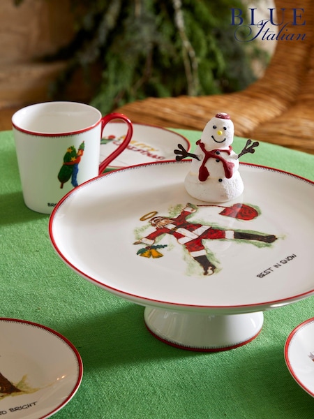 Spode White Kit Kemp Doodles Christmas Cake Stand (N66315) | €68