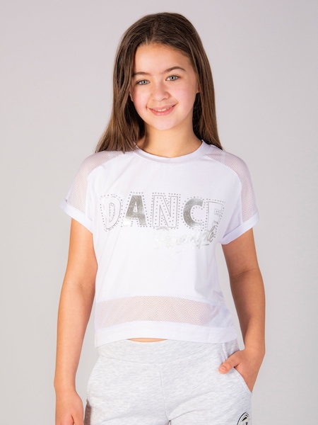 Pineapple White Dance Girls Crop T-Shirt (N66360) | € 17