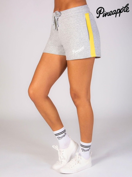 Pineapple Grey Womens Panel Sweat Shorts (N66393) | AED98