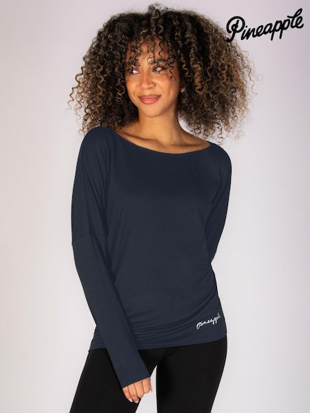 Pineapple Grey Womens Long Sleeve Jersey Top (N66421) | €34