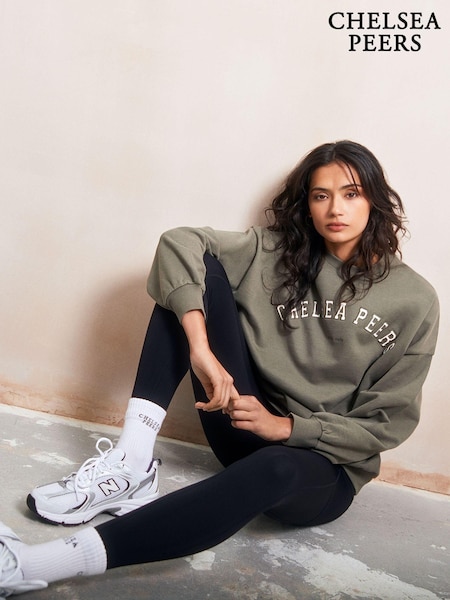 Chelsea Peers Green Organic Cotton Logo Sweatshirt (N66561) | AED145