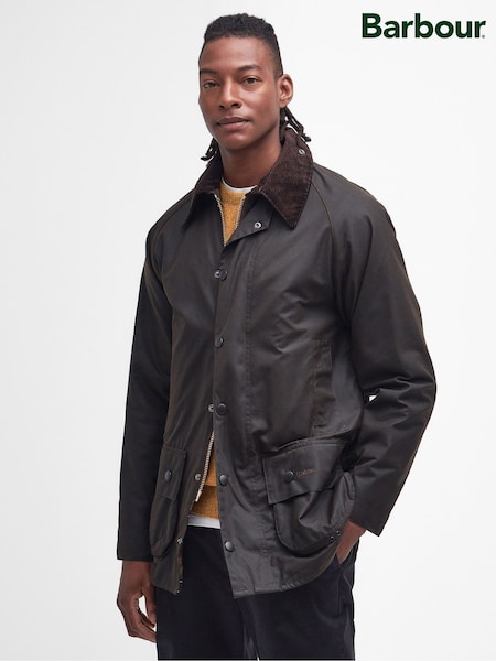 Barbour® Black 100% Cotton Classic Beaufort Wax Jacket (N66576) | ₪1,729
