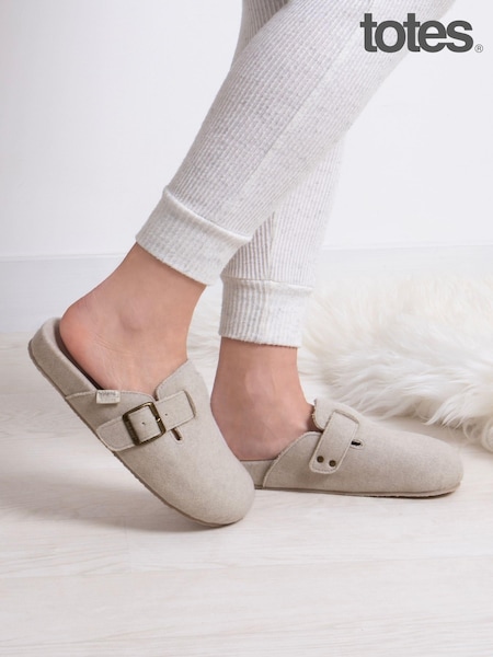 Totes Isotoner Felt Clogs With Ultra Comfort Foam & Pillowstep (N66705) | ‏176‏₪
