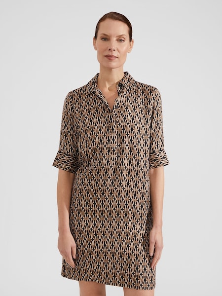 Hobbs Brown Marciella Dress (N66861) | €164
