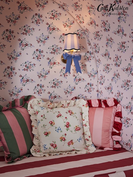 Cath Kidston Multi Rose And Bows 100% Cotton Cushion (N67406) | €54