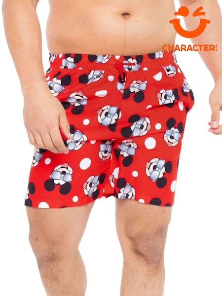 Character Red Mickey Mouse Swim Shorts (N67434) | kr400