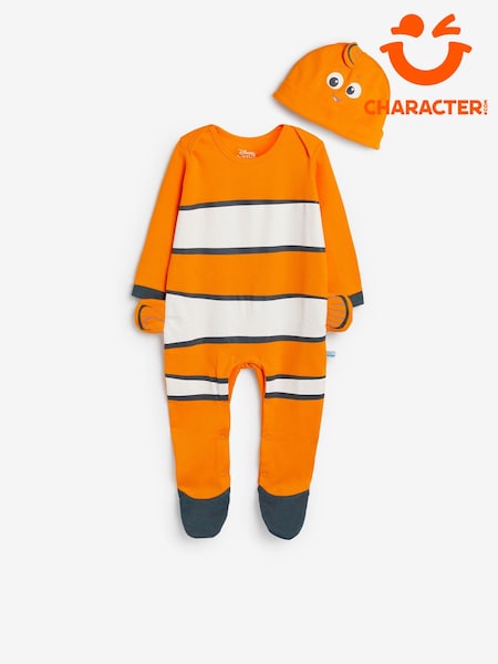 Character Orange Baby Finding Nemo 100% Cotton Sleepsuit and Hat Set (N67564) | ₪131