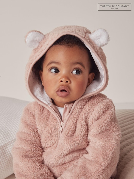 The White Company Pink Fleece Romper (N67706) | ‏186 د.إ.‏ - ‏ 198‏ د.إ.